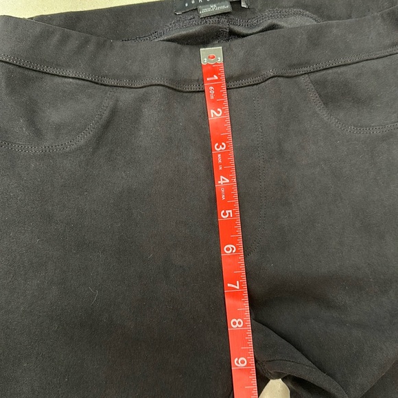 Anthropologie Sanctuary, Runway Leggings Poly/Spandex BLK Suede - Picture 9 of 12